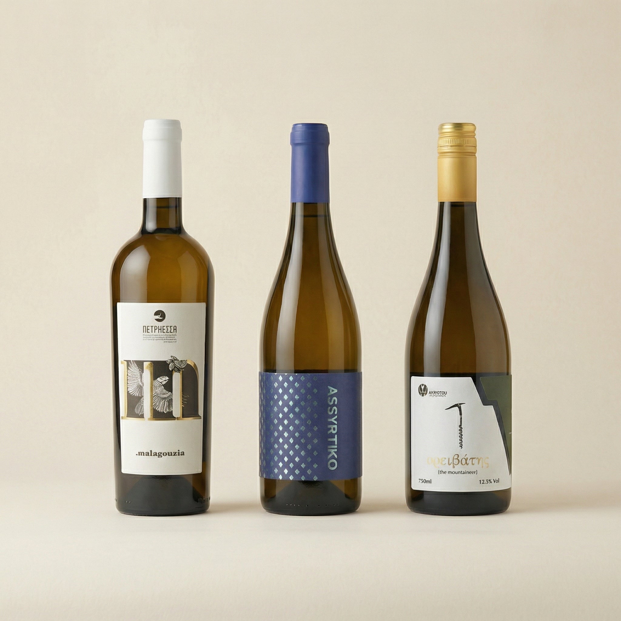 Ontdek Authentiek Griekenland – Assyrtiko, Malagouzia & Savatiano Proefpakket