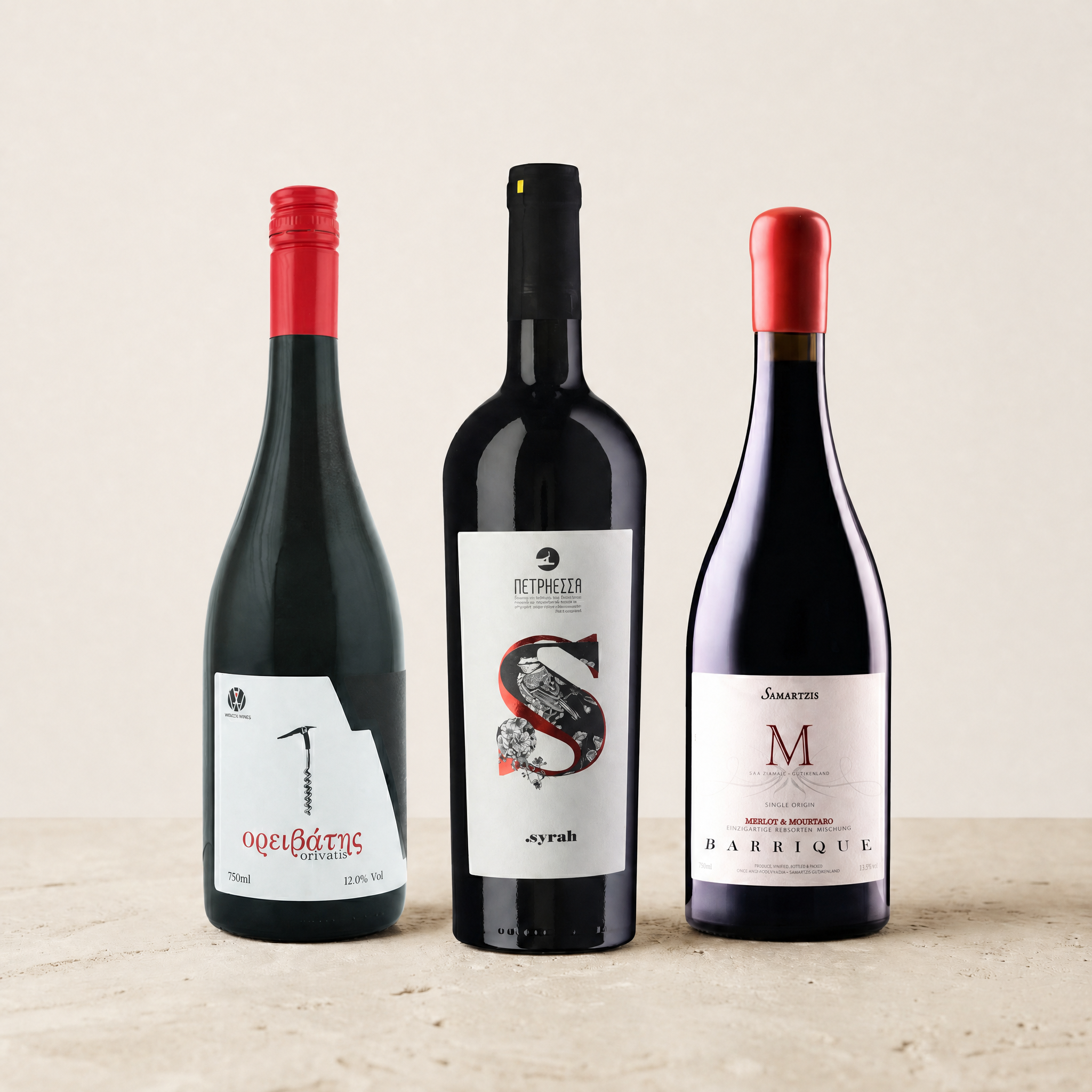 Griekse Interpretaties – Pinot Noir, Syrah & Merlot Proefpakket